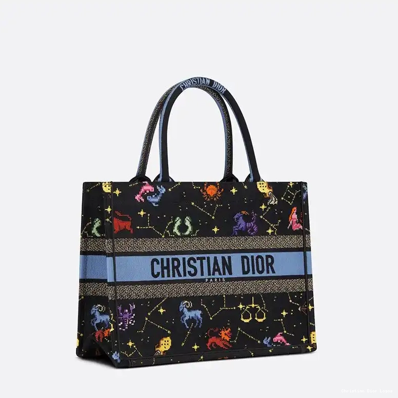 Cheap Black Motif Tote Canvas Pixel Zodiac Dior Book 0617 Luxury